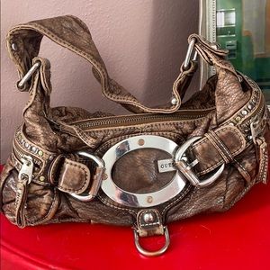 Small brown leather Guess Bag